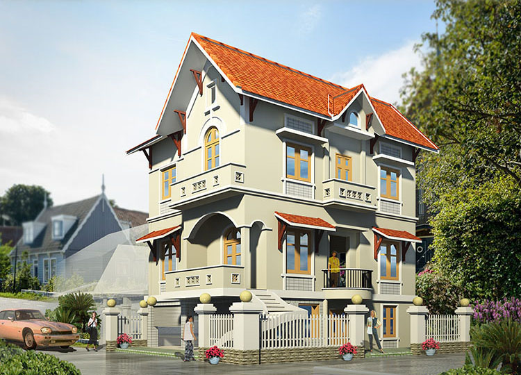 Khám phá thiết kế biệt thự 2 tầng đẹp tại Hà Nội